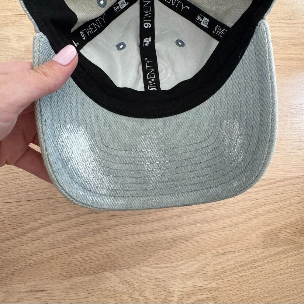Chicago White Sox Women’s Hat Washed Gray Denim With Silver‎ Detail